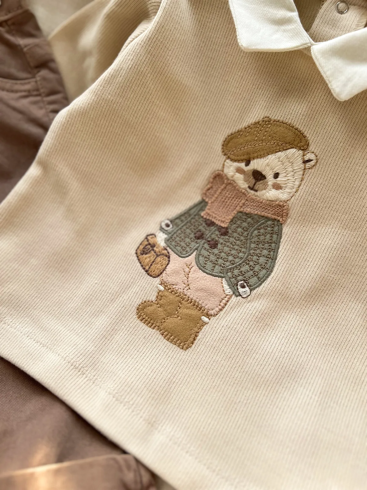 سيت اولاد انيق دب تطريز 🧸